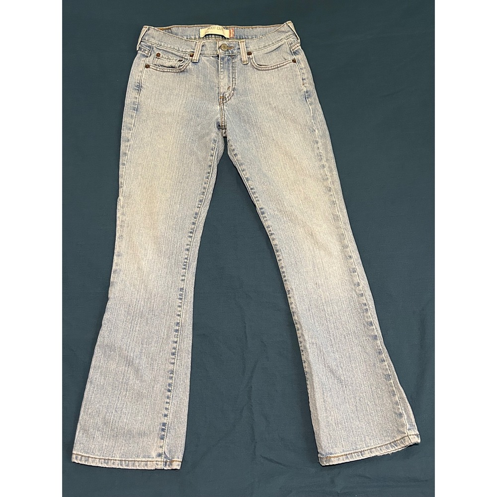 Levis 515 Boot Cut Jeans Light Wash Blue Denim Size 4 S Womens Pants